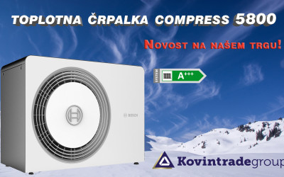 Toplotna črpalka Compress 5800, varna rešitev za vaš dom!